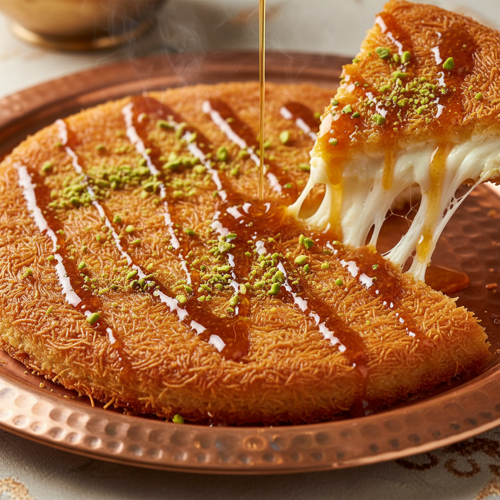 Middle Eastern Kunafa with Cheese