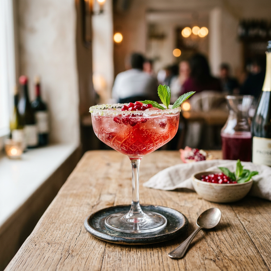Pomegranate Prosecco Punch