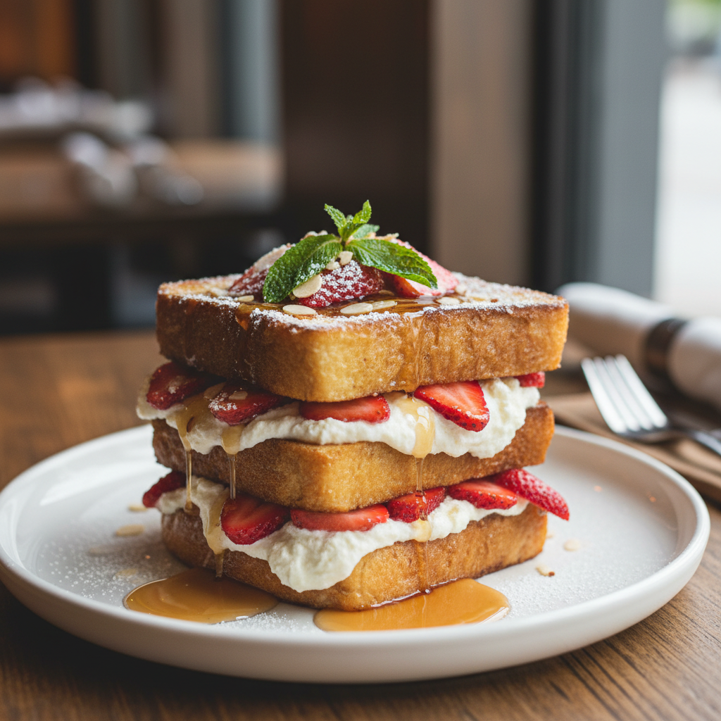 Ricotta Strawberry French Toast