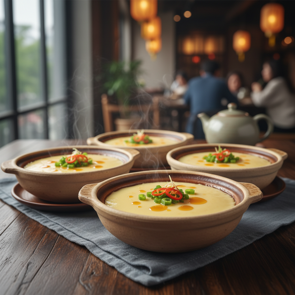 Silky Steamed Egg Custard Pots