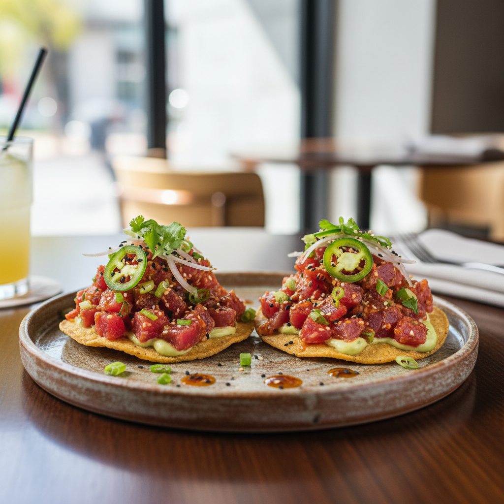 Spicy Tuna Tostadas