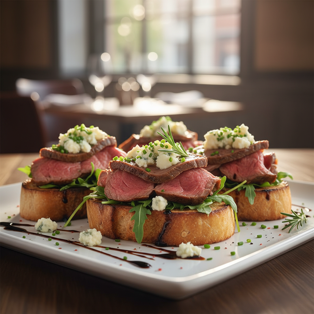 Steak & Stilton Bruschetta