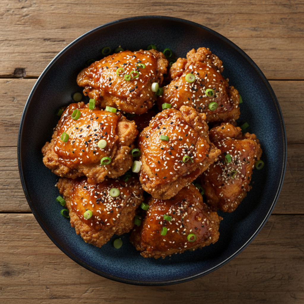 Sticky Sesame Chicken Thighs