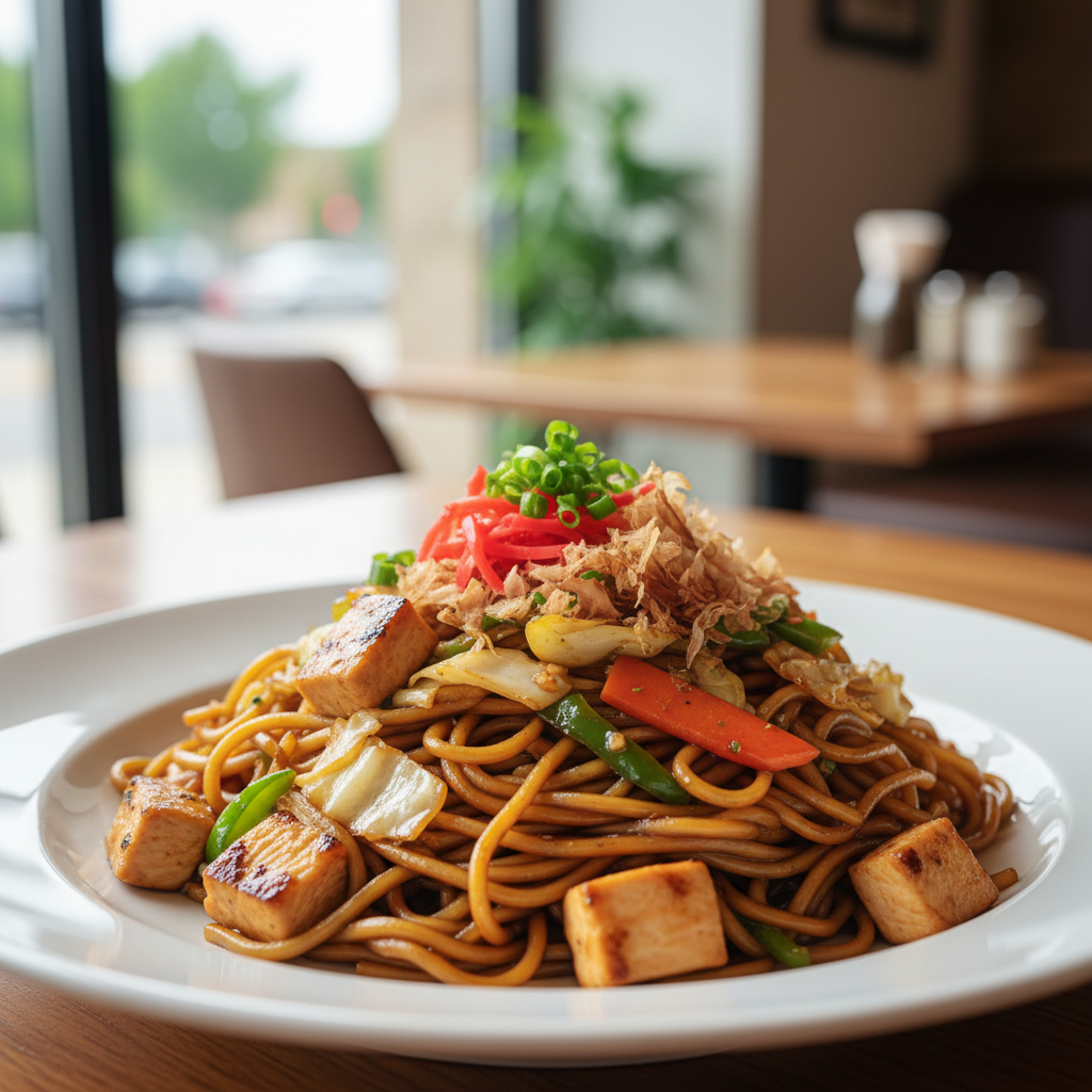 Yakisoba Noodles with Chicken