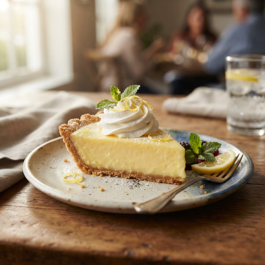 Zesty Whipped Lemon Velvet Pie