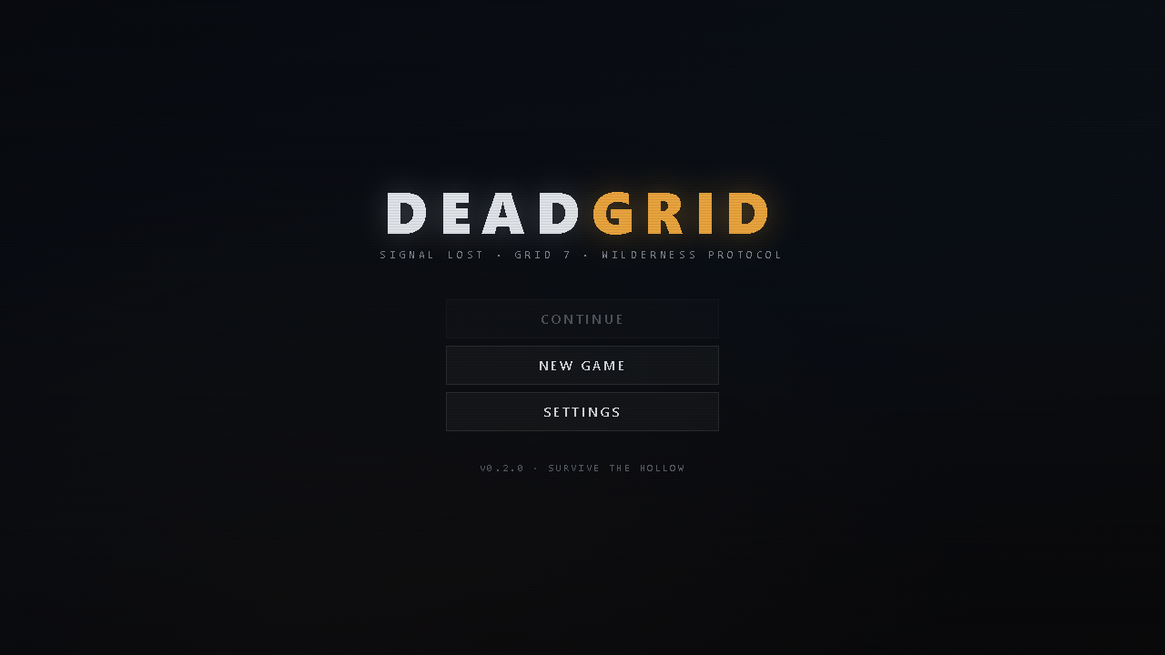 DEADGRID title screen