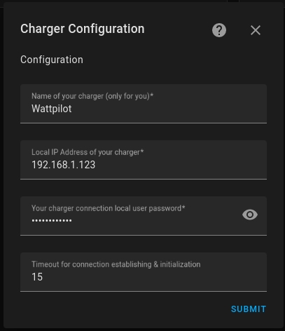 screenshot of Config Flow