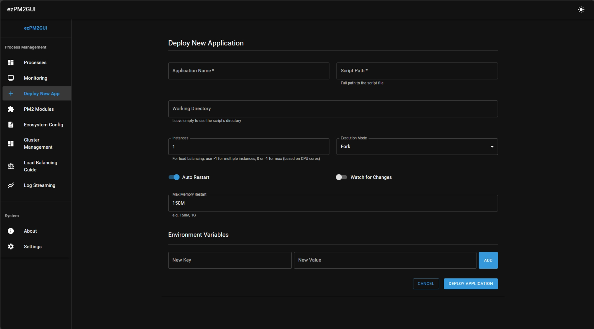 Detailed Process Information