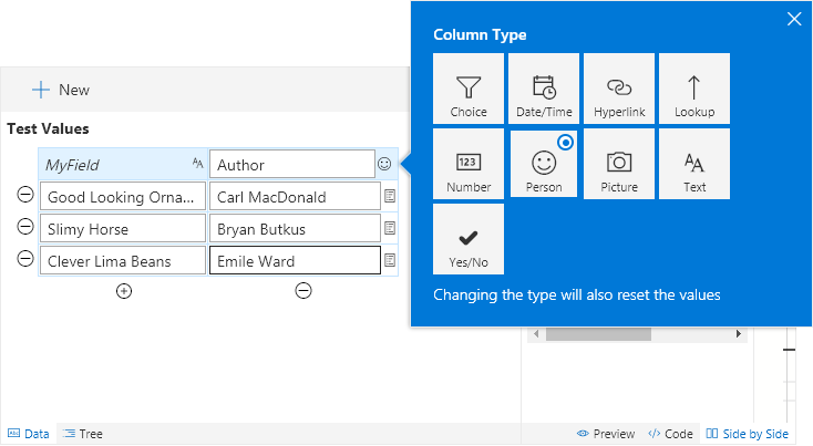 Change Column Type