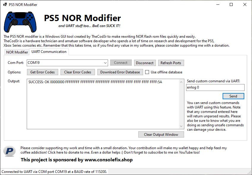 PS5 NOR Modifier