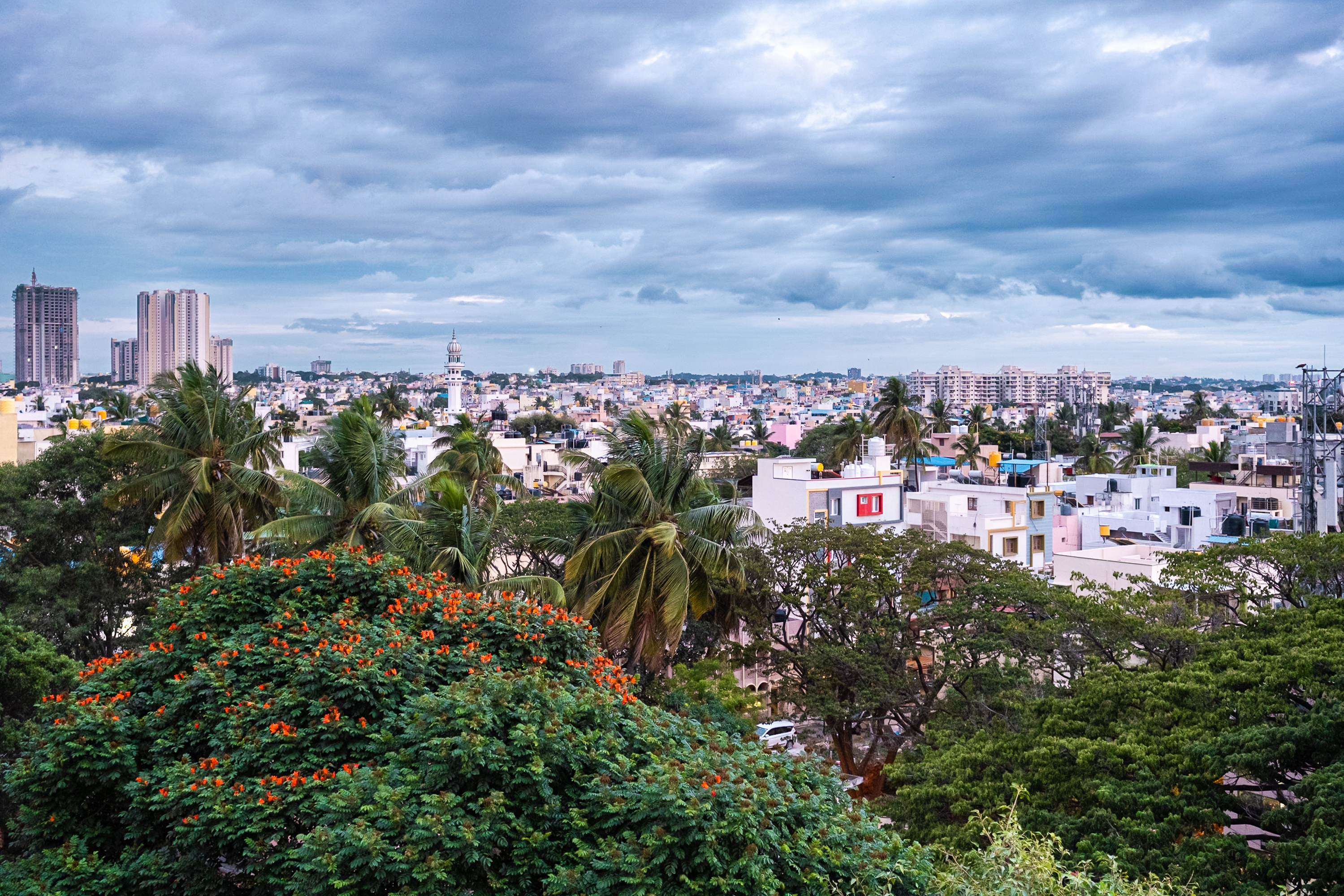 View from Sri Balagangadharanatha Swamiji Station, Hosahalli (Purple Line)