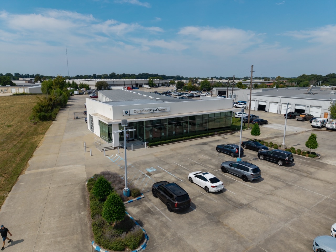 Aerial view of Brian Harris BMW