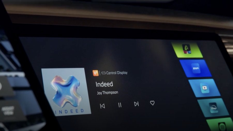 Streaming and media on the BMW Central Display