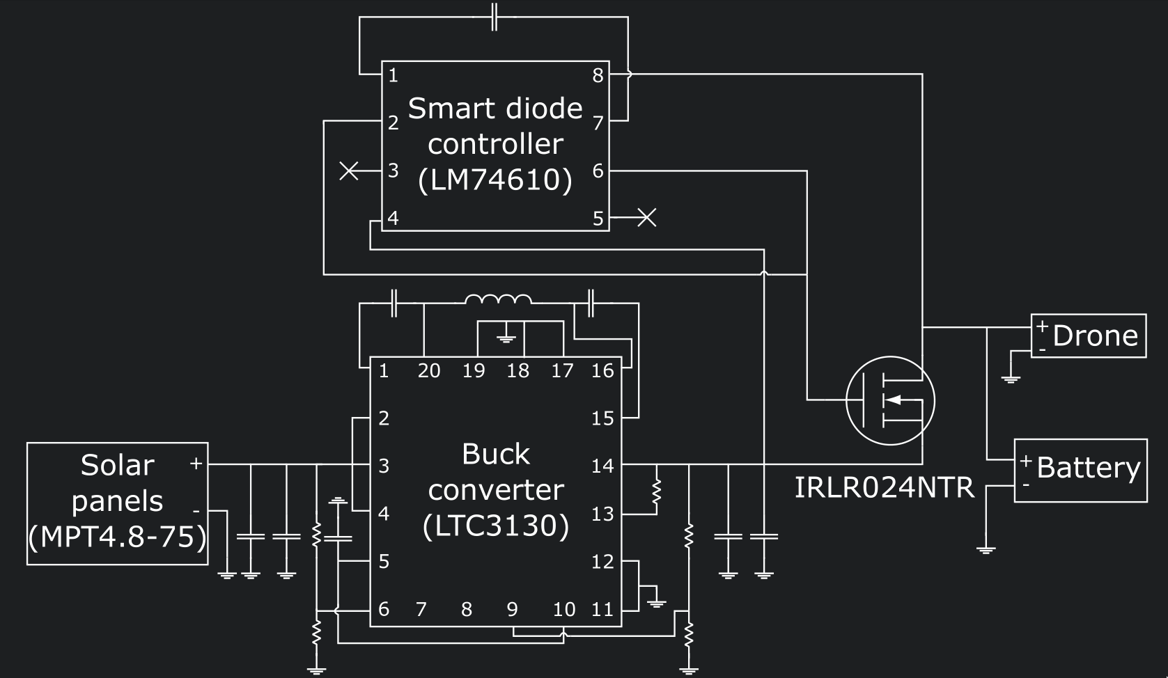 Charging circuit schematic