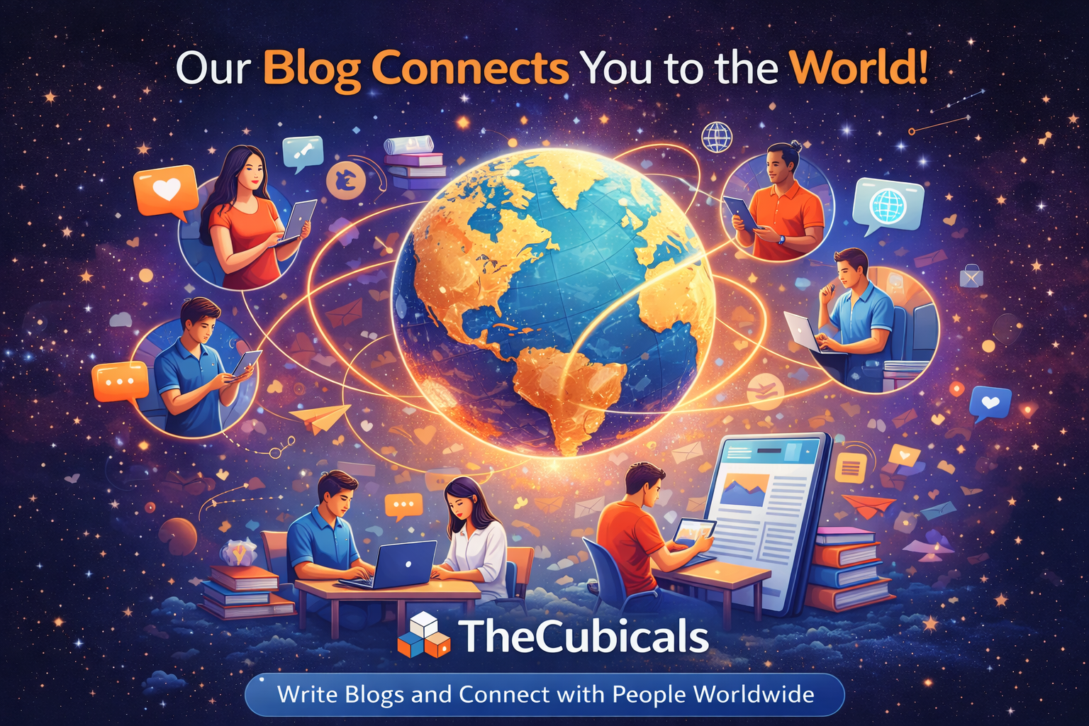 Write blogs and connect with readers around the world
