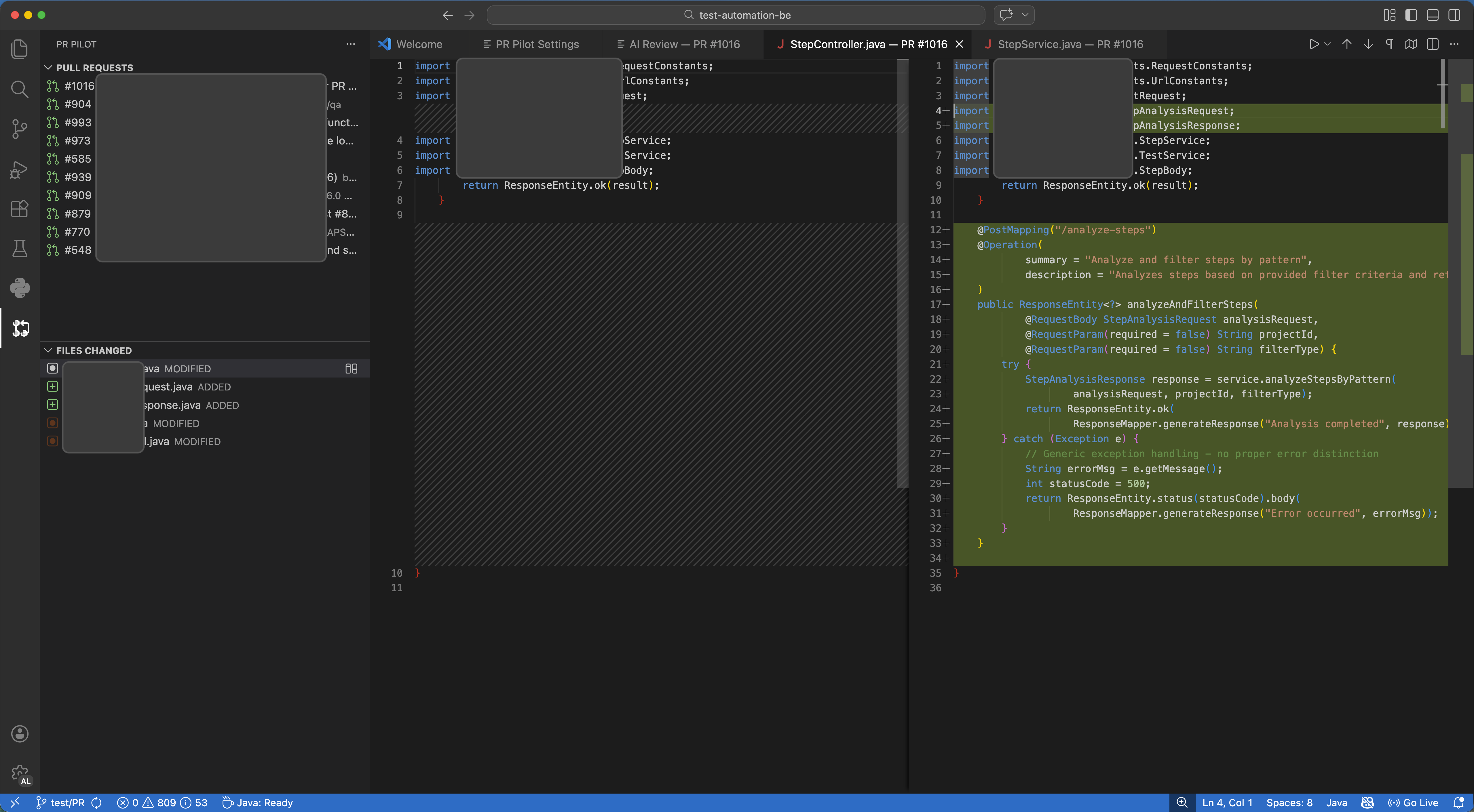 Diff Viewer Screenshot