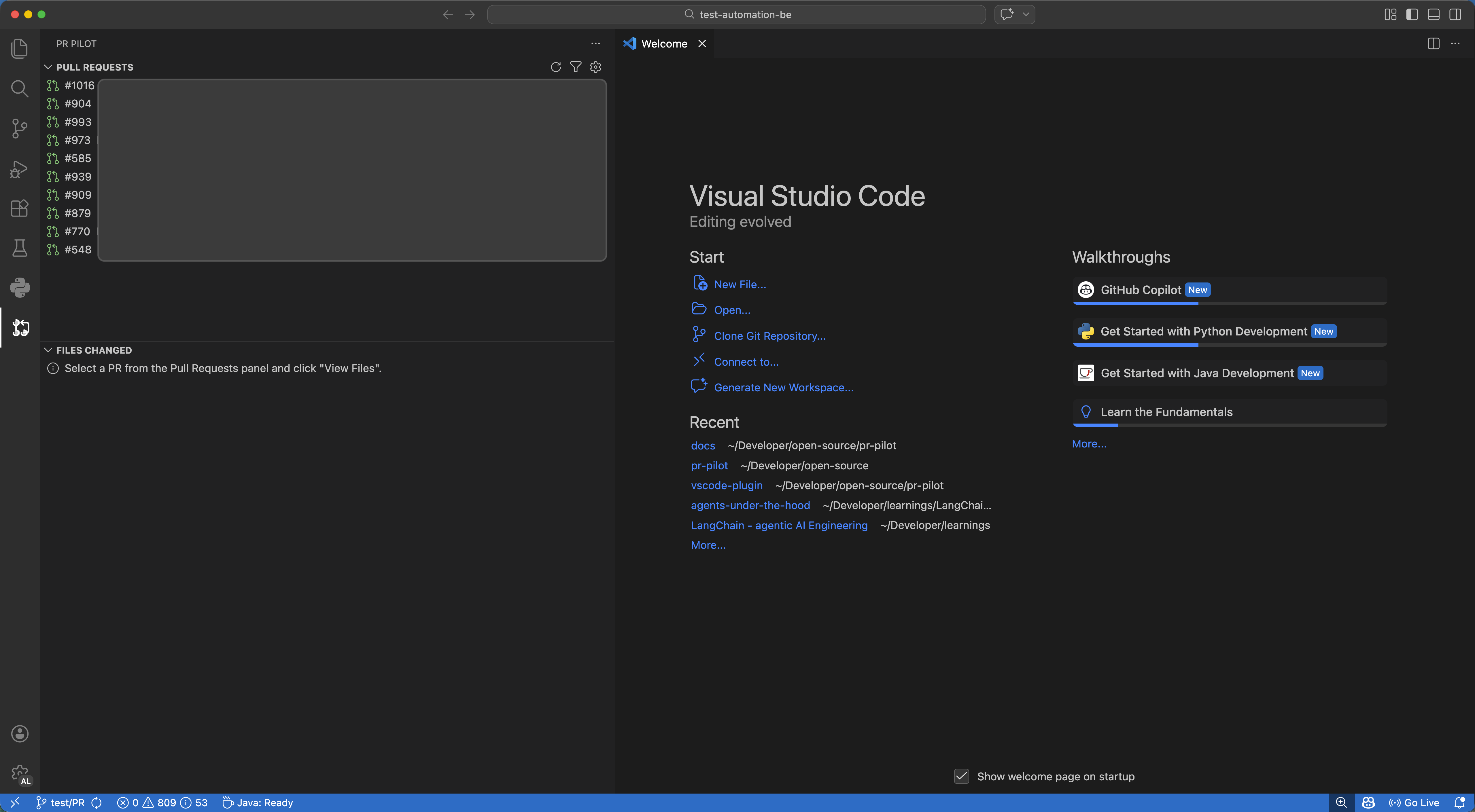PR Browser Screenshot