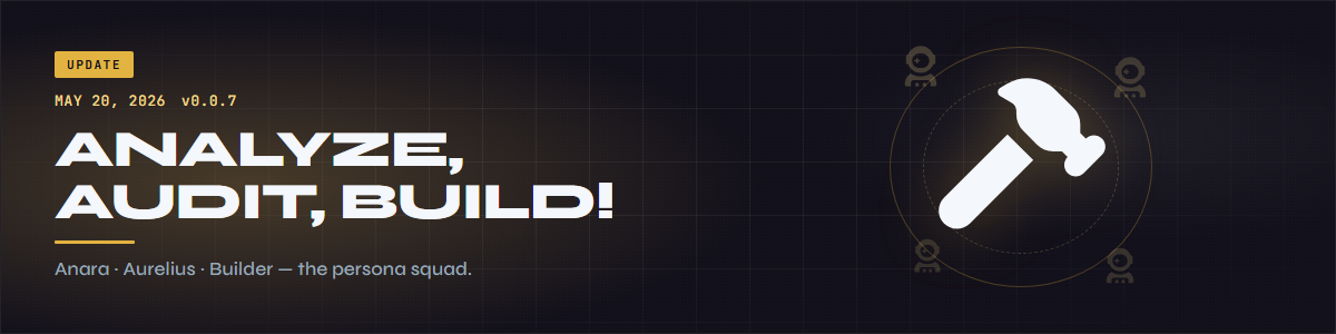 The Analyze, Audit, Build! Update - v0.0.7