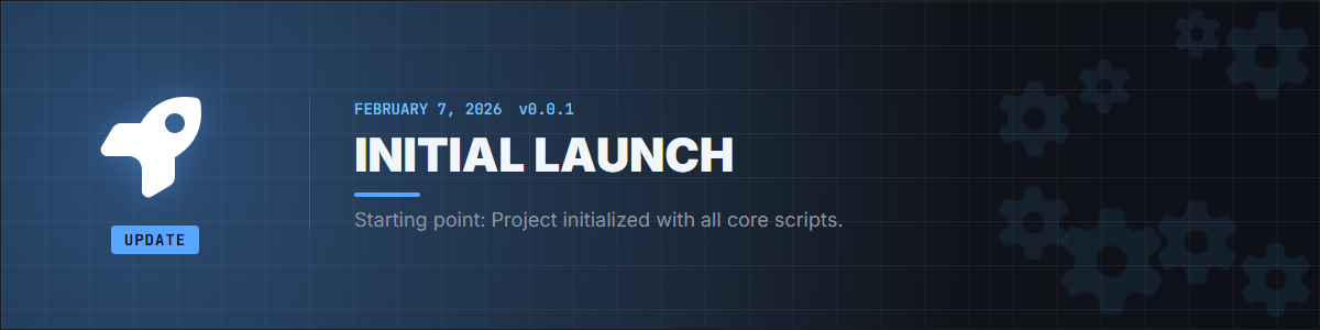 Initial Launch - v0.0.1