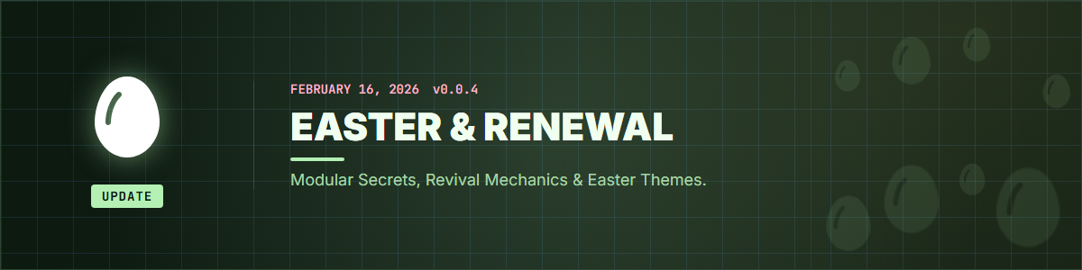 The Easter & Renewal Update - v0.0.4