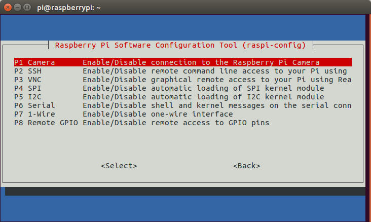 Raspi-config Configuration Screenshot 4
