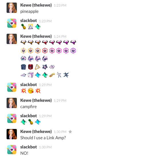 change emojis slack to google hangout