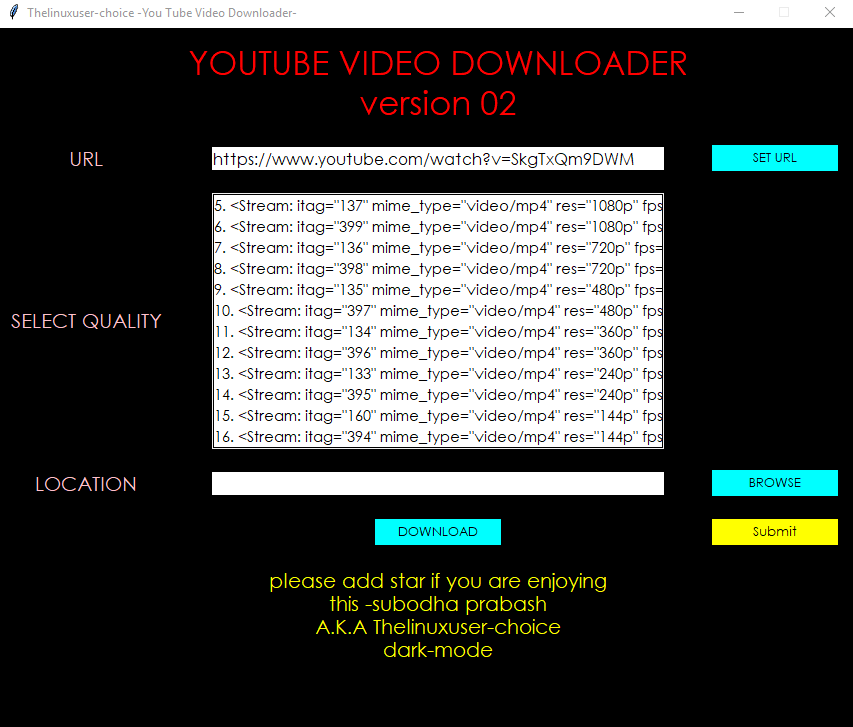 Ytdownloader