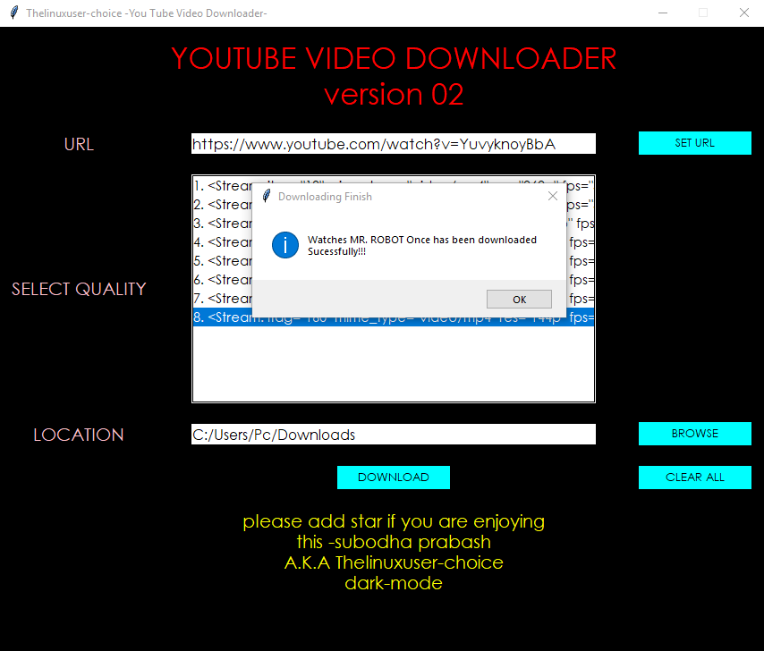 Ytdownloader