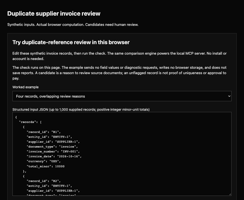 duplicate-invoice-check demo