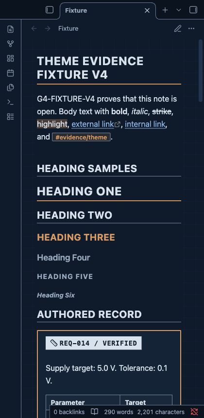 Narrow reading page