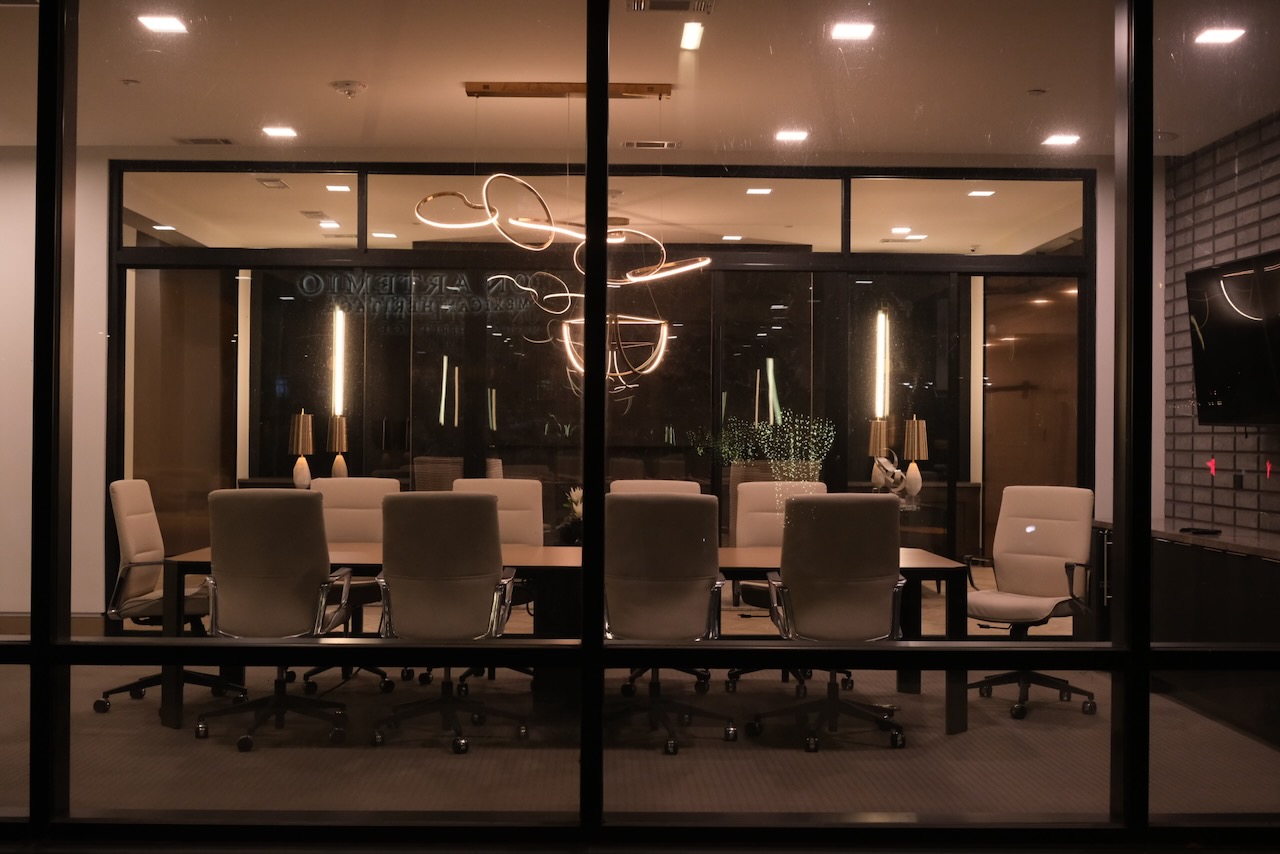 An empty hive-mind board room