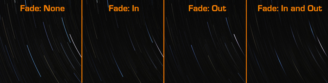 effect of the fade options