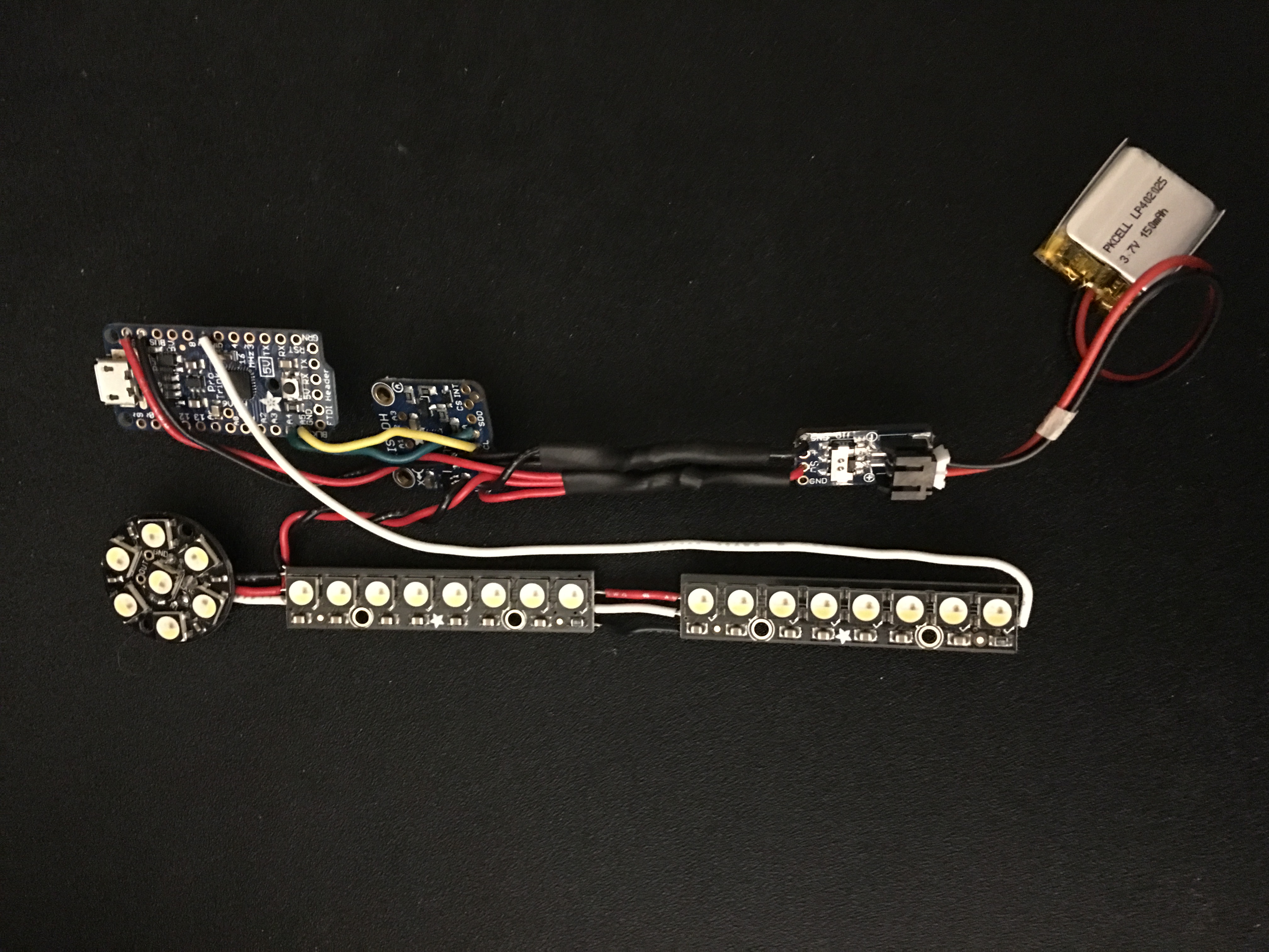 Overhead View of final circuit