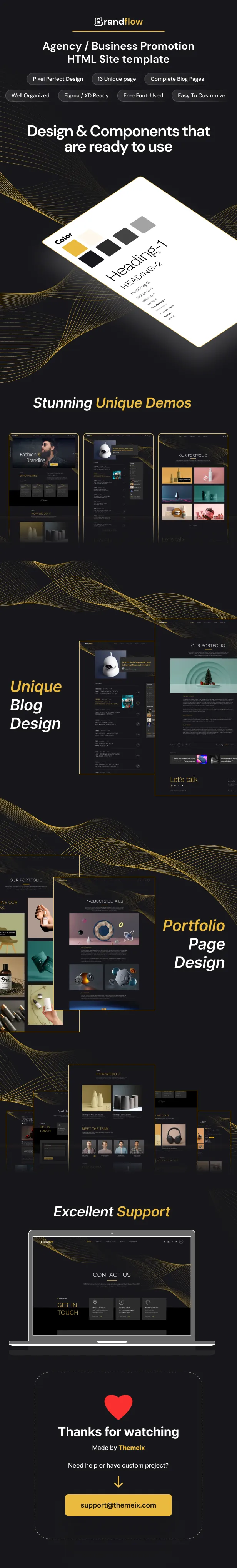 Brandflow - Agency and Business HTML Site Template - 1