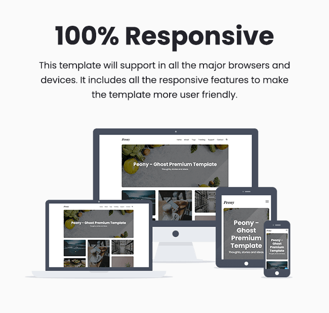 Peony - Responsive Premium Ghost Theme - 3