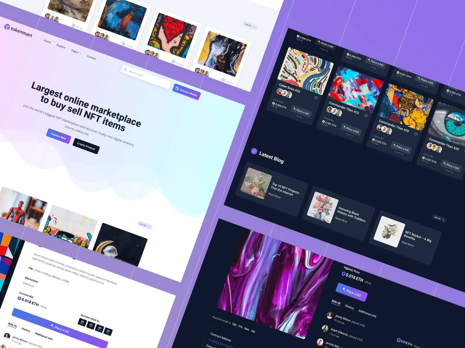 Tokenmart - NFT Marketplace Figma Template - 2
