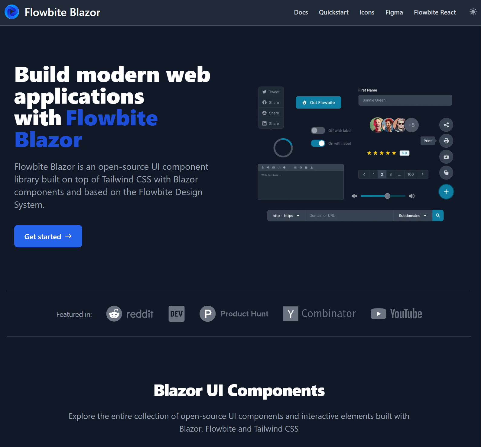 Flowbite Blazor Demo