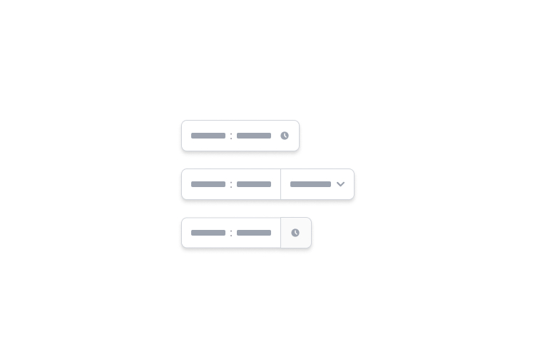 Tailwind CSS Timepicker