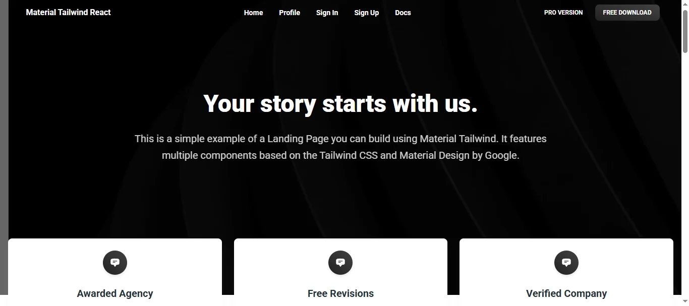 Material Tailwind Kit 