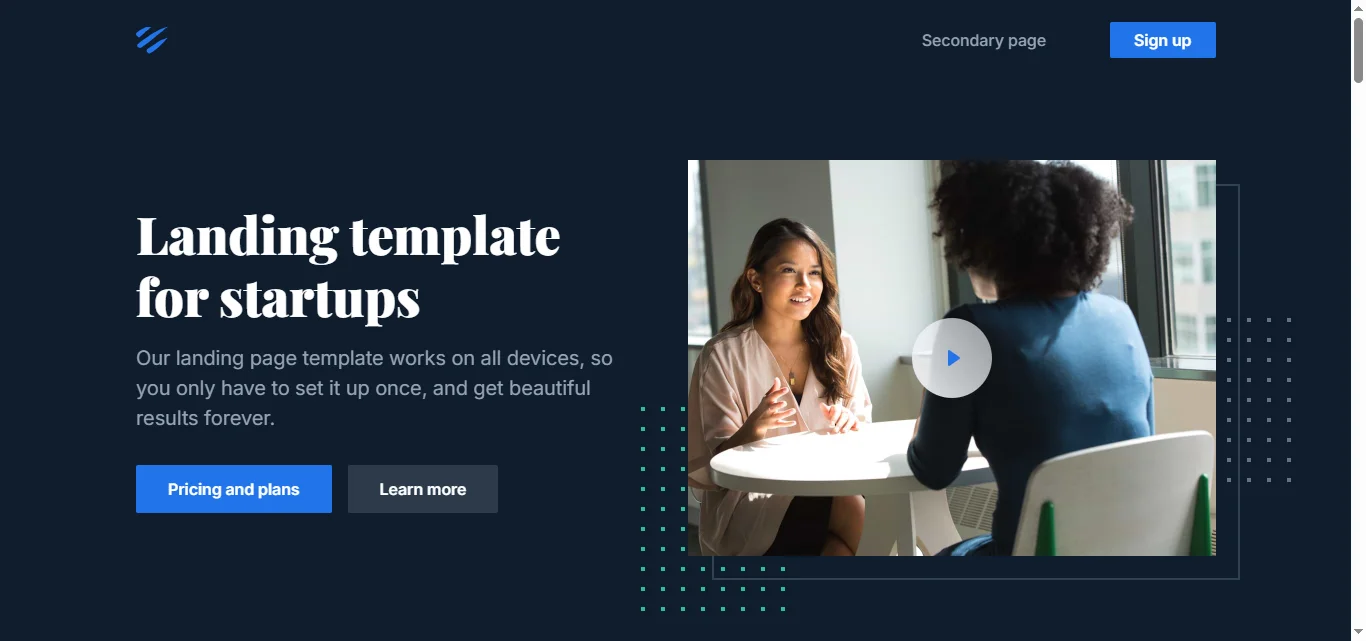 Tidy template preview