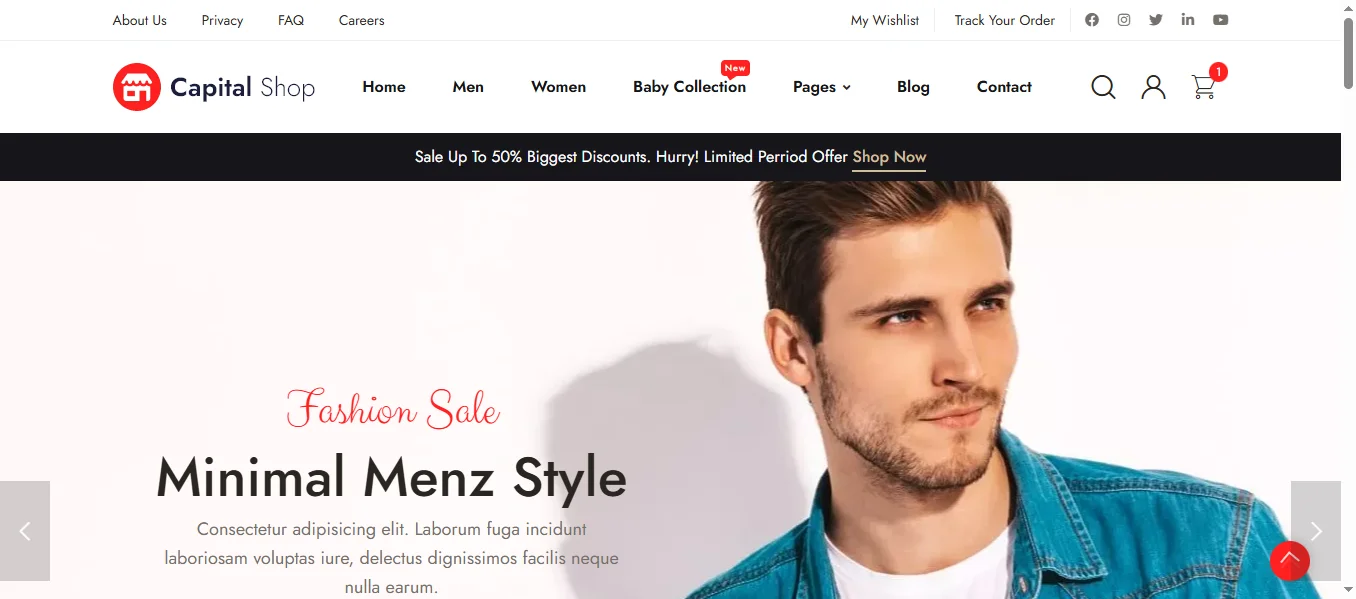 Capitalshop  template preview