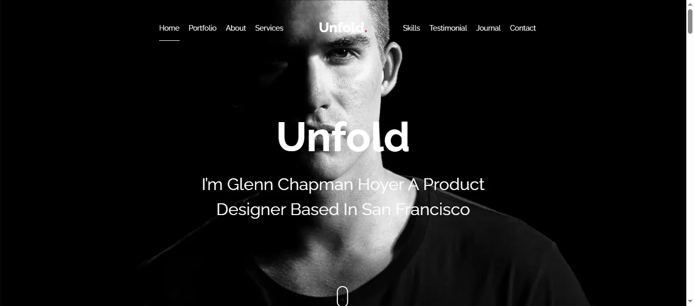 Unfold template preview