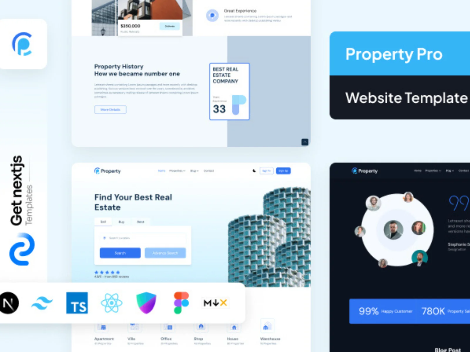 Property Free Next.js Website Template