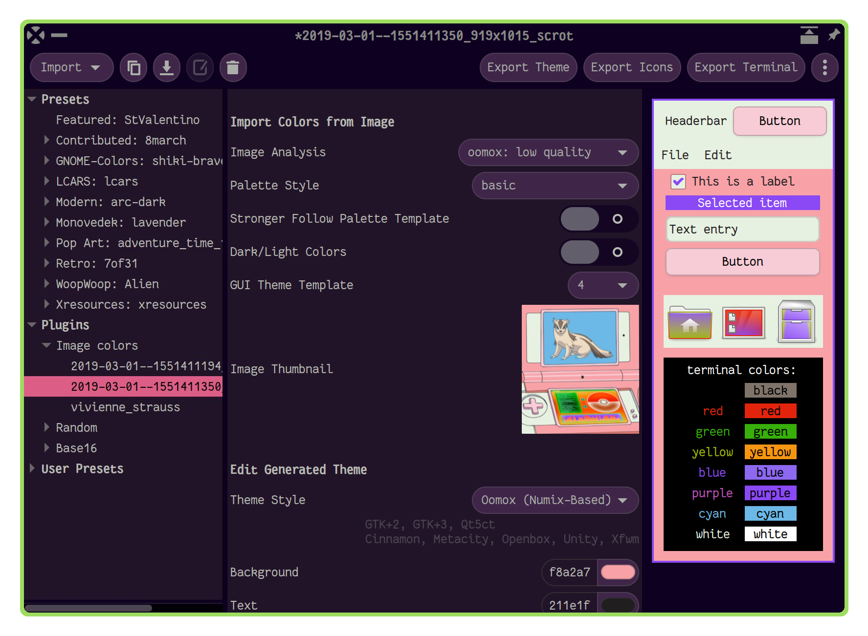 Themix (Oomox) screenshot 3