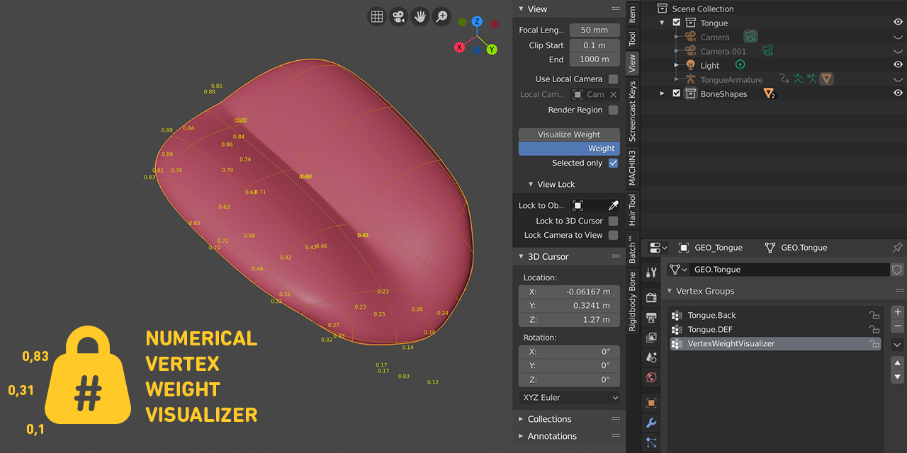 NumericalVertexWeightVisualizer Screenshot