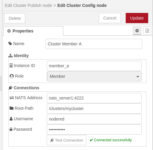 Cluster Config Node