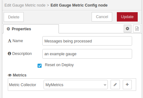 Gauge Metric Config