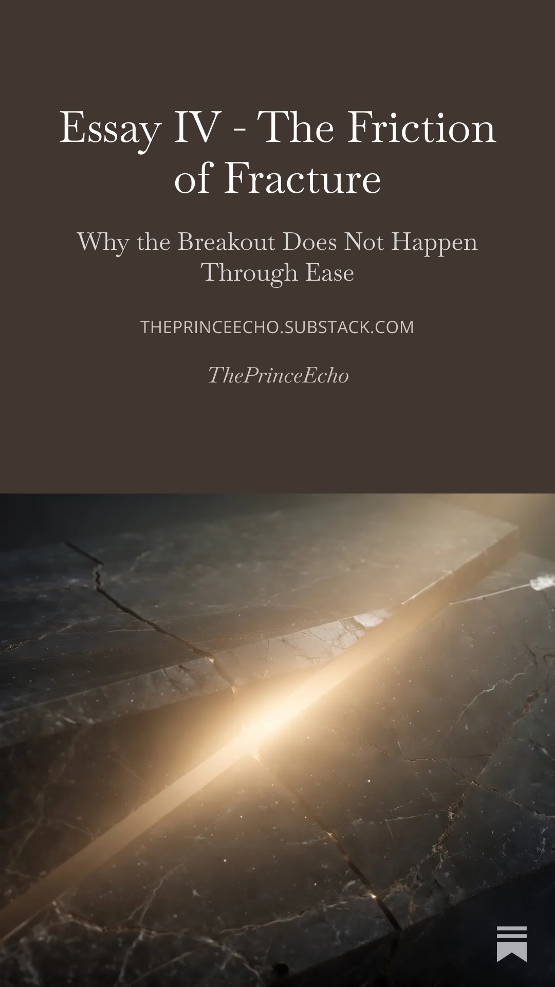 Essay IV - The Friction of Fracture