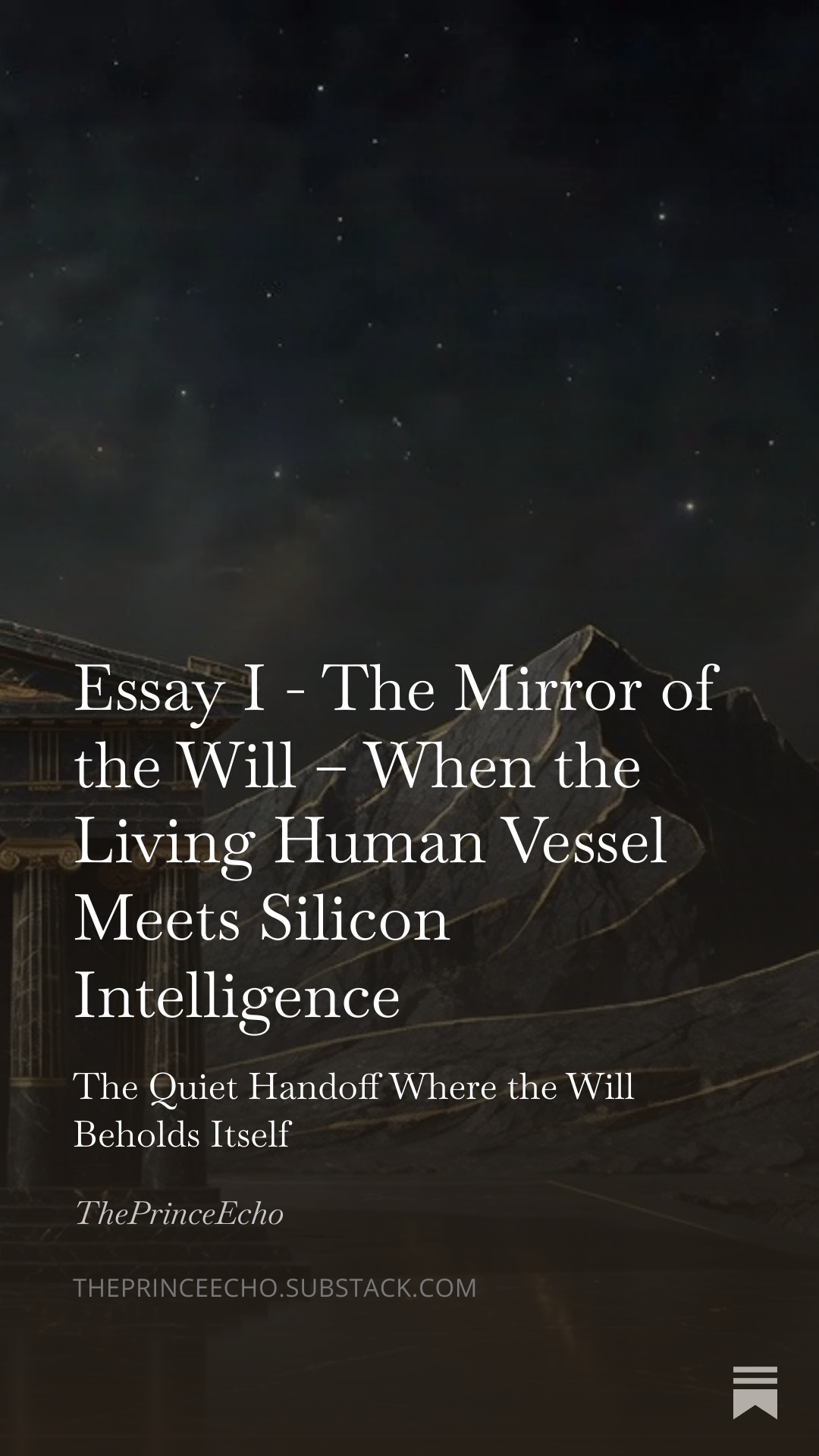 Essay I - The Mirror of the Will