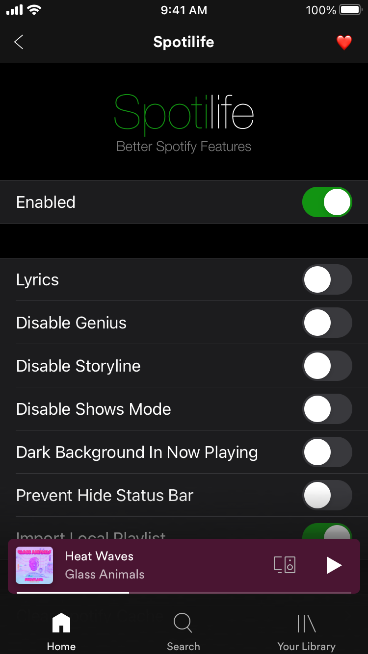 Screenshot 2 of Spotify Tweaked